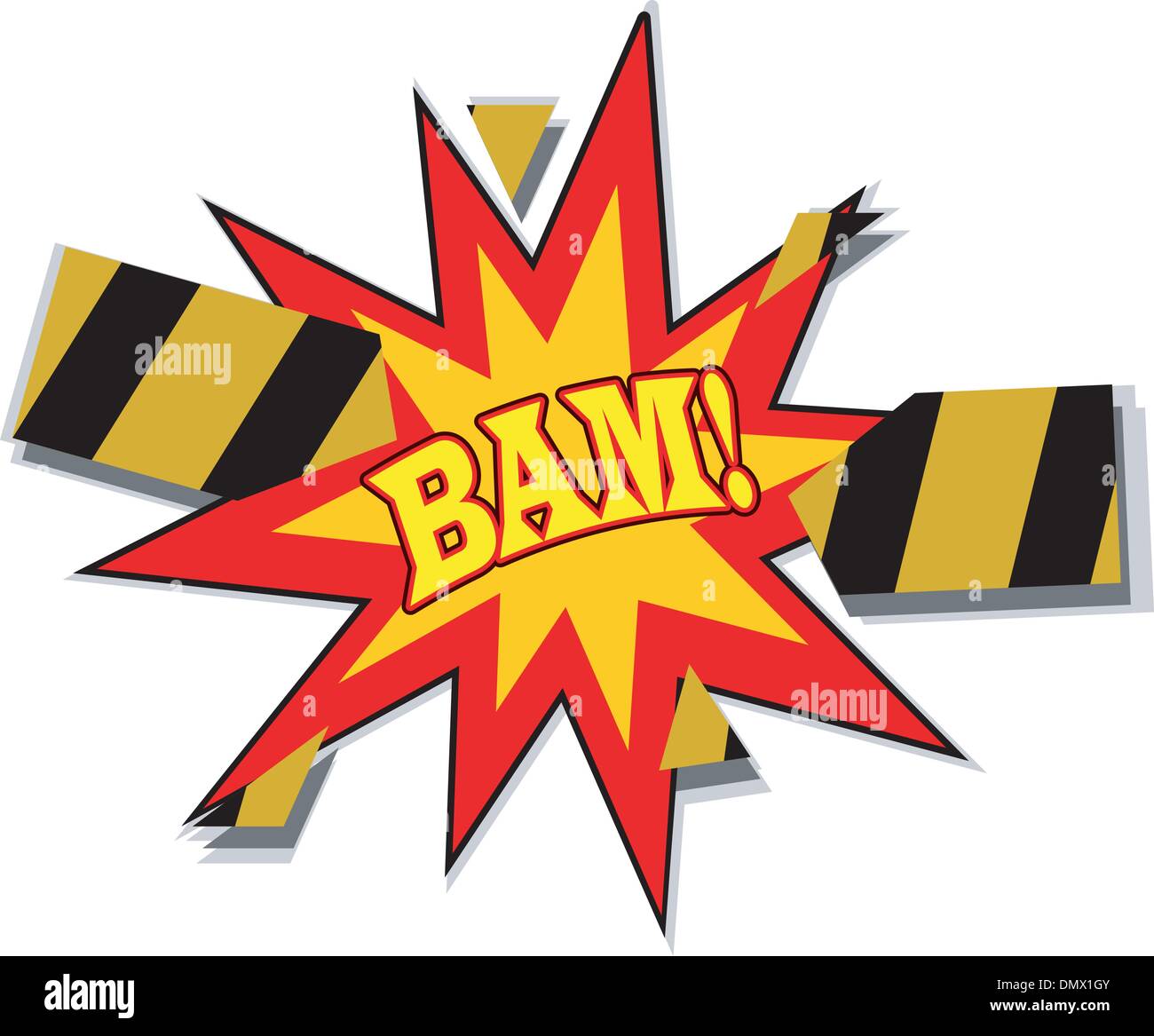 Illustration of the explosion. EPS10 Stock Vector