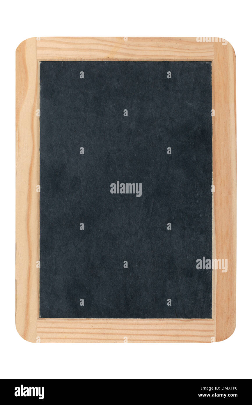 Blackboard with copy space isolated on white background Stock Photo