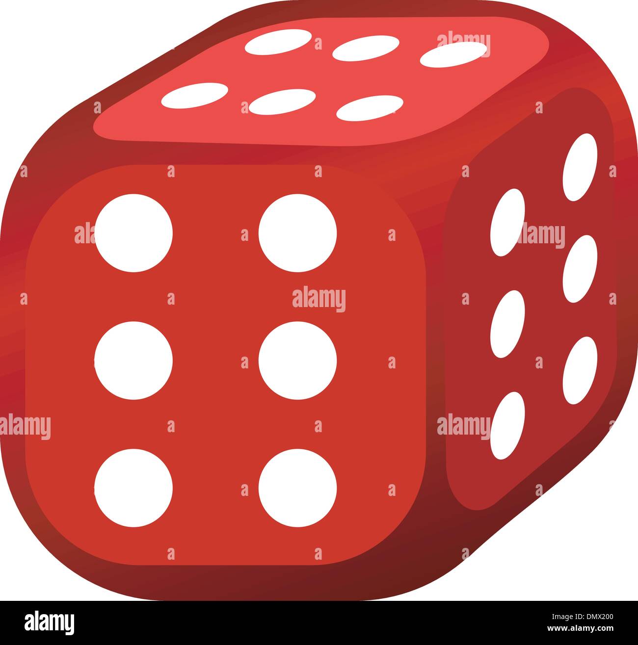 Vector illustration of abstract dice Stock Vector