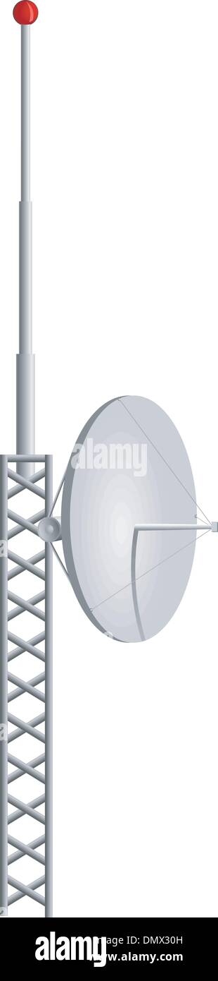 Vector illustration of mobile antennas Stock Vector