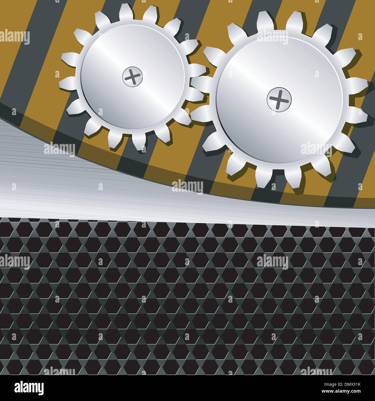 Vector illustration of metal background with gears Stock Vector Image ...