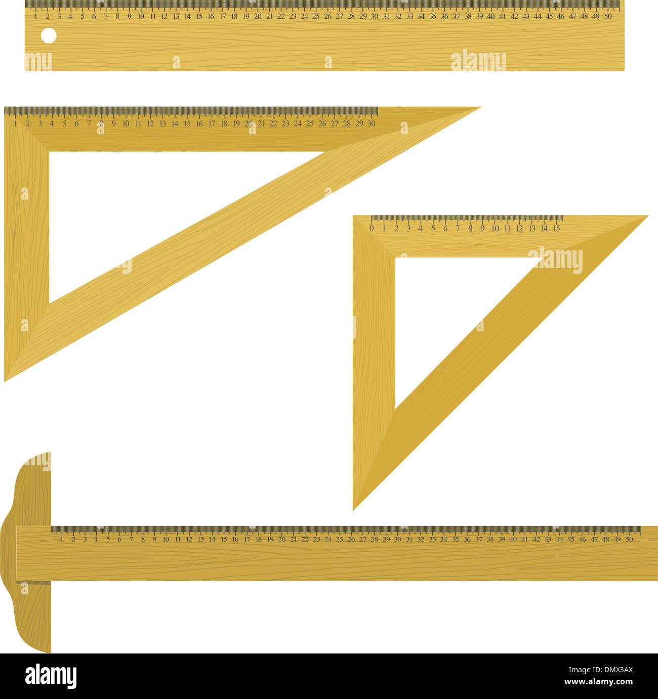Set of vector illustrations objects for drawing Stock Vector Image ...