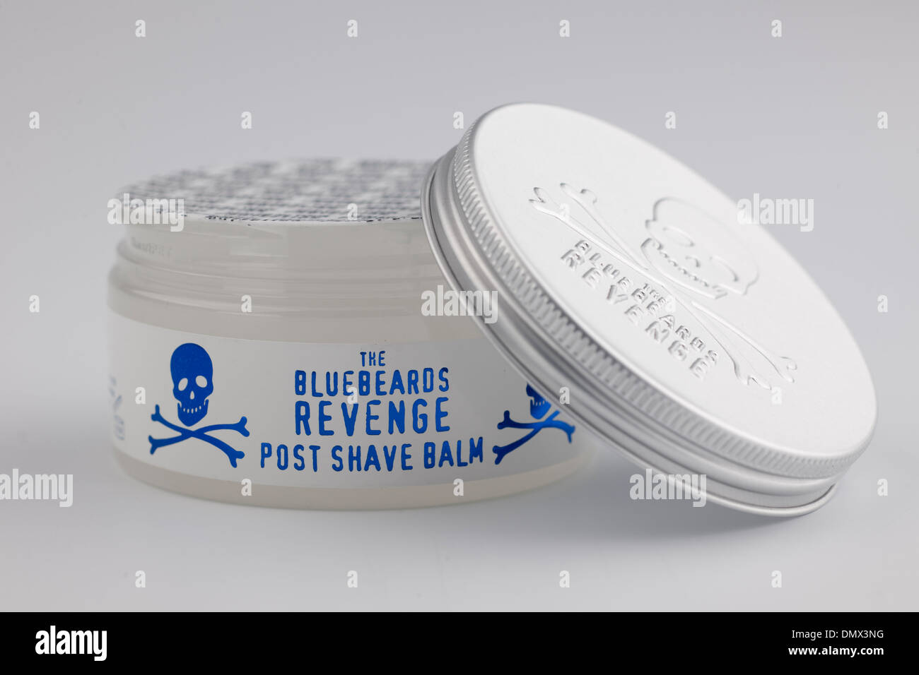 Jar of The Bluebeards Revenge post shave balm aftershave gel Stock Photo