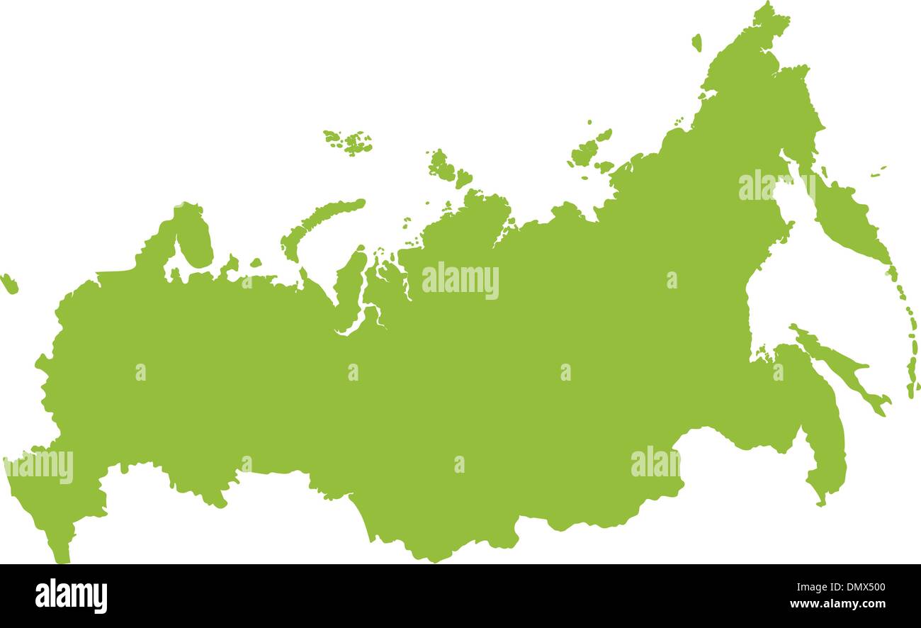 Russia map Stock Vector