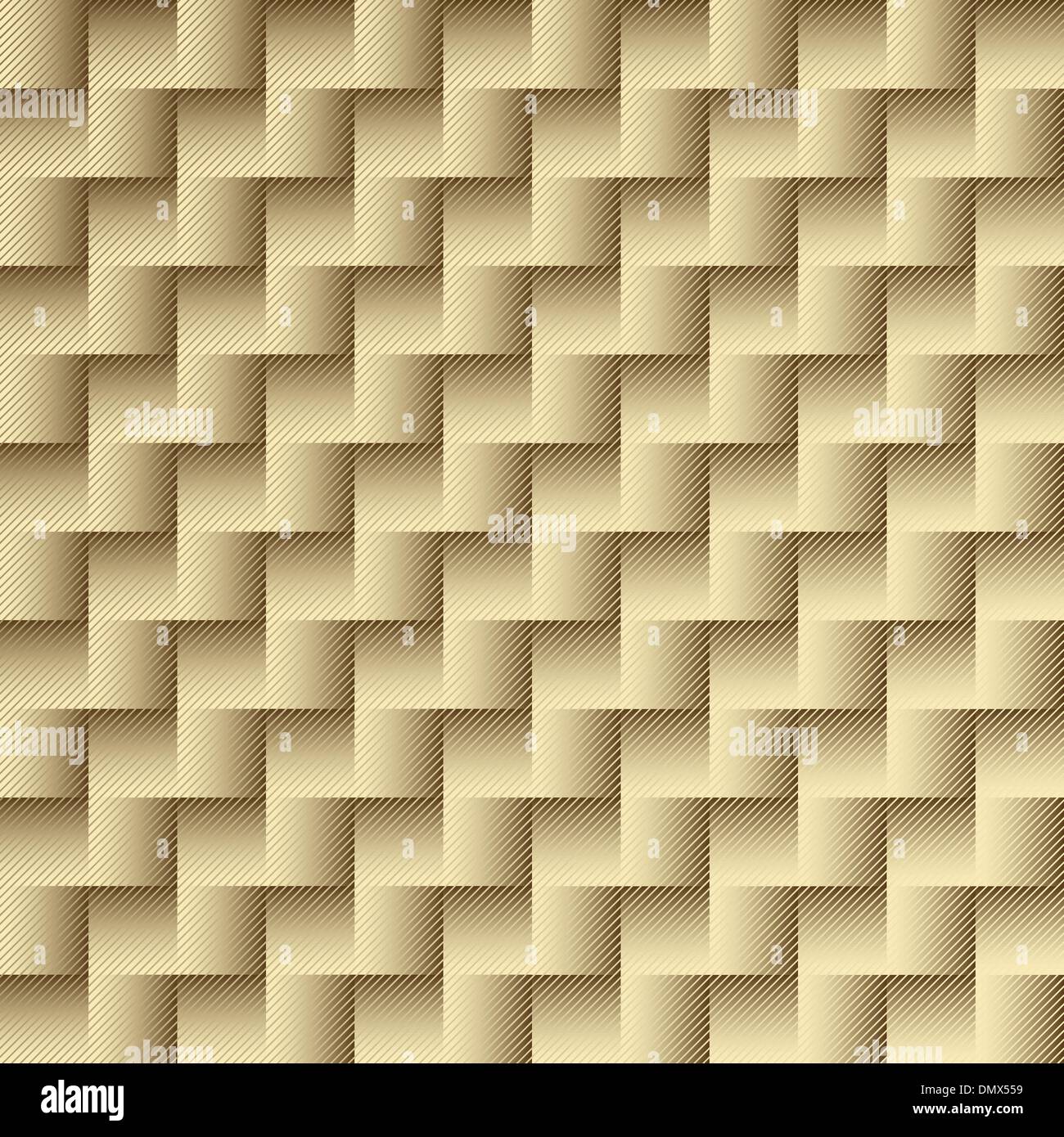 Gold repeating checkered pattern Stock Vector