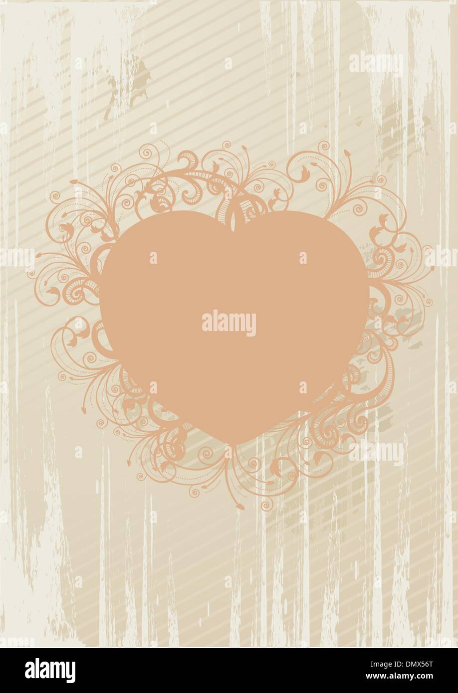 Vector illustration of floral heart Stock Vector Image & Art - Alamy