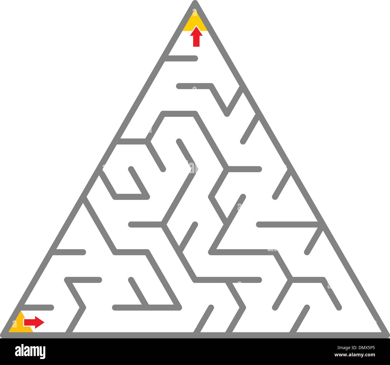 Triangle maze Stock Vector