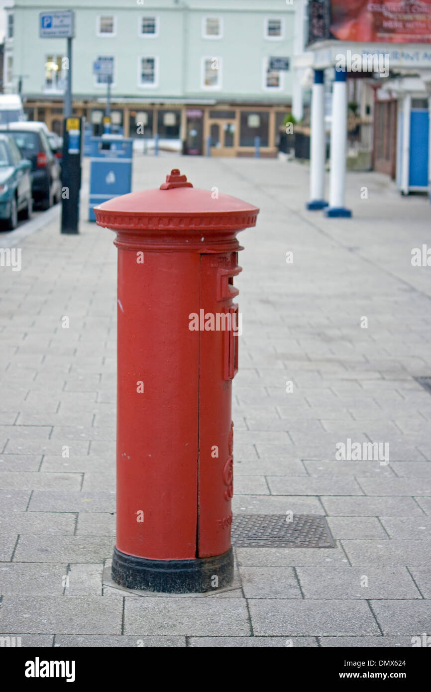 Post box on Weymouth esplande,Dorset Stock Photo Alamy