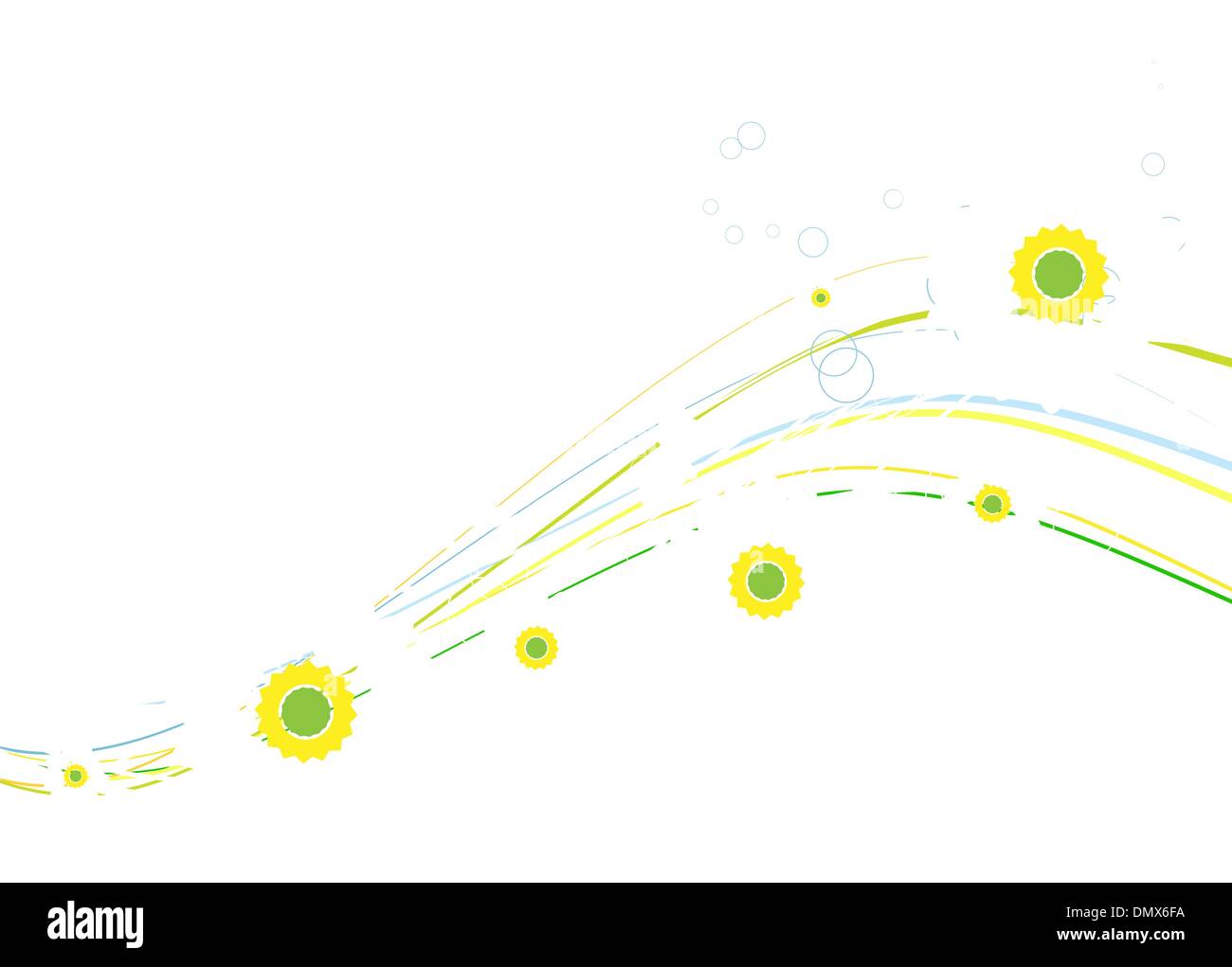 Floral summer background for your design Stock Vector