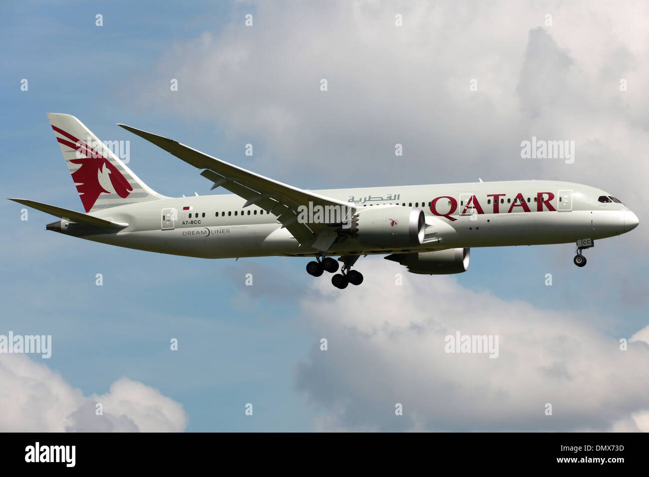 Qatar Airways Boeing 787 Dreamliner Stock Photo