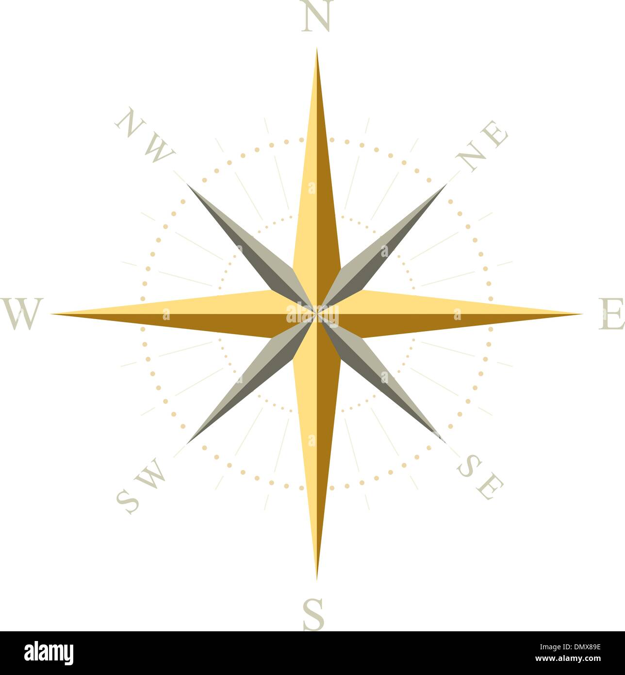 Compass. Vector illustration. Stock Vector