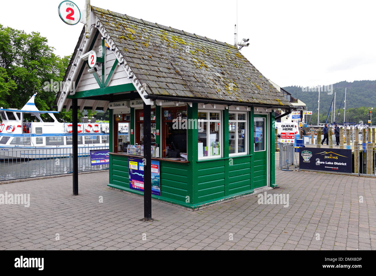 Cruise Ticket Office for Pier 2 at Lake Windermere, the Promenade, BownessOnWindemere, Lake