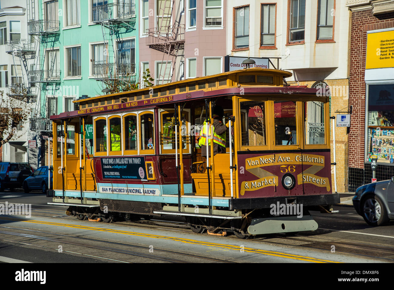Cable Car, San Francisco, California, USA Stock Photo