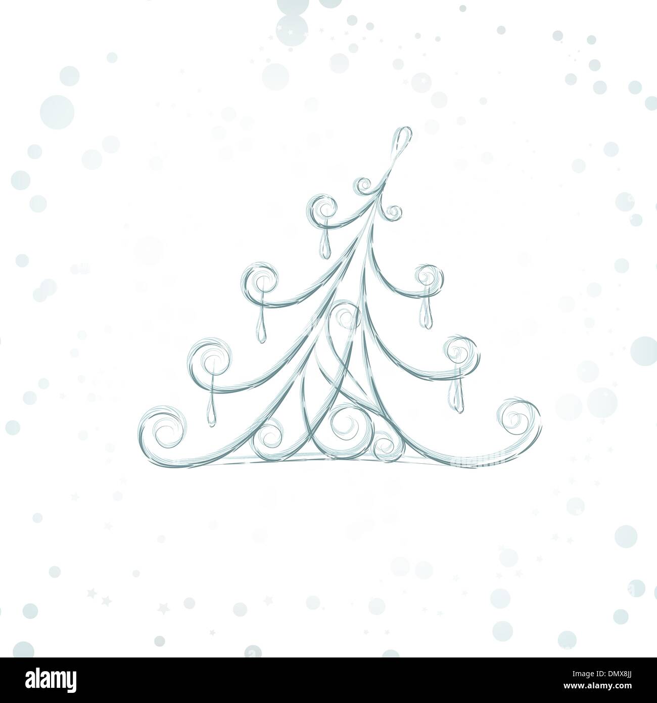 Christmas tree beautiful for your design Stock Vector Image & Art Alamy