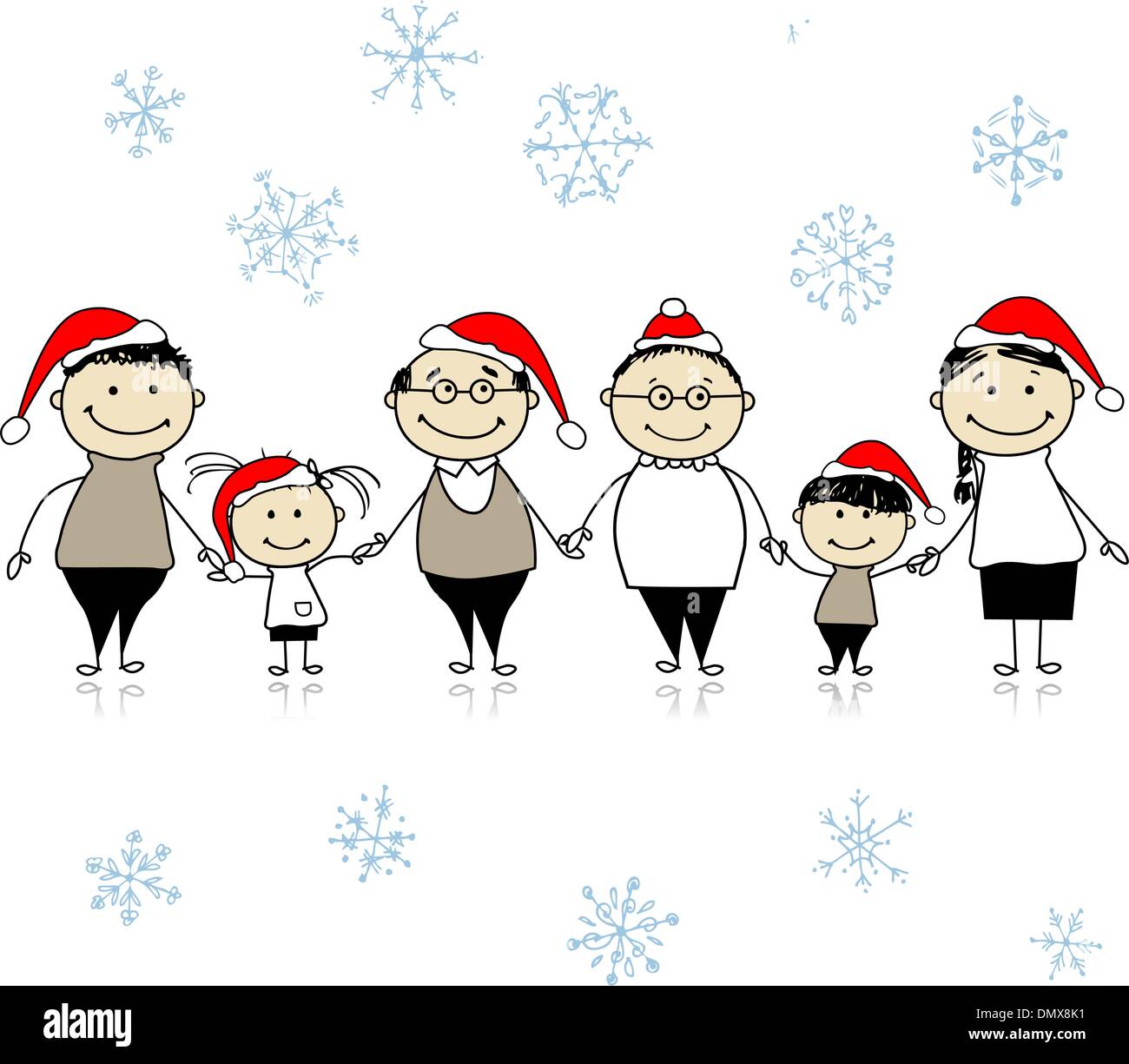 Girl big snowflake Cut Out Stock Images & Pictures - Alamy