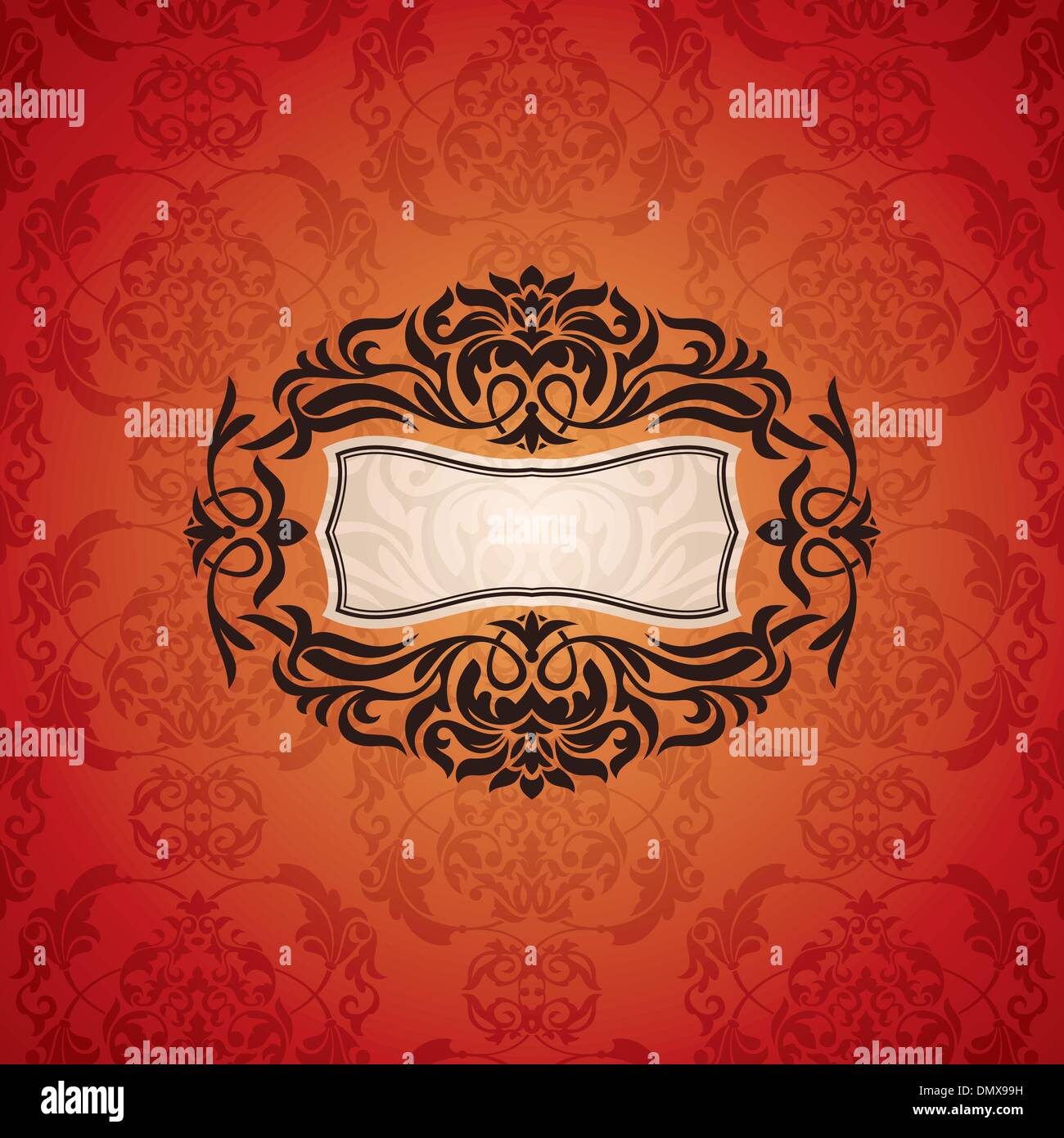 floral vintage frame Stock Vector Image & Art - Alamy