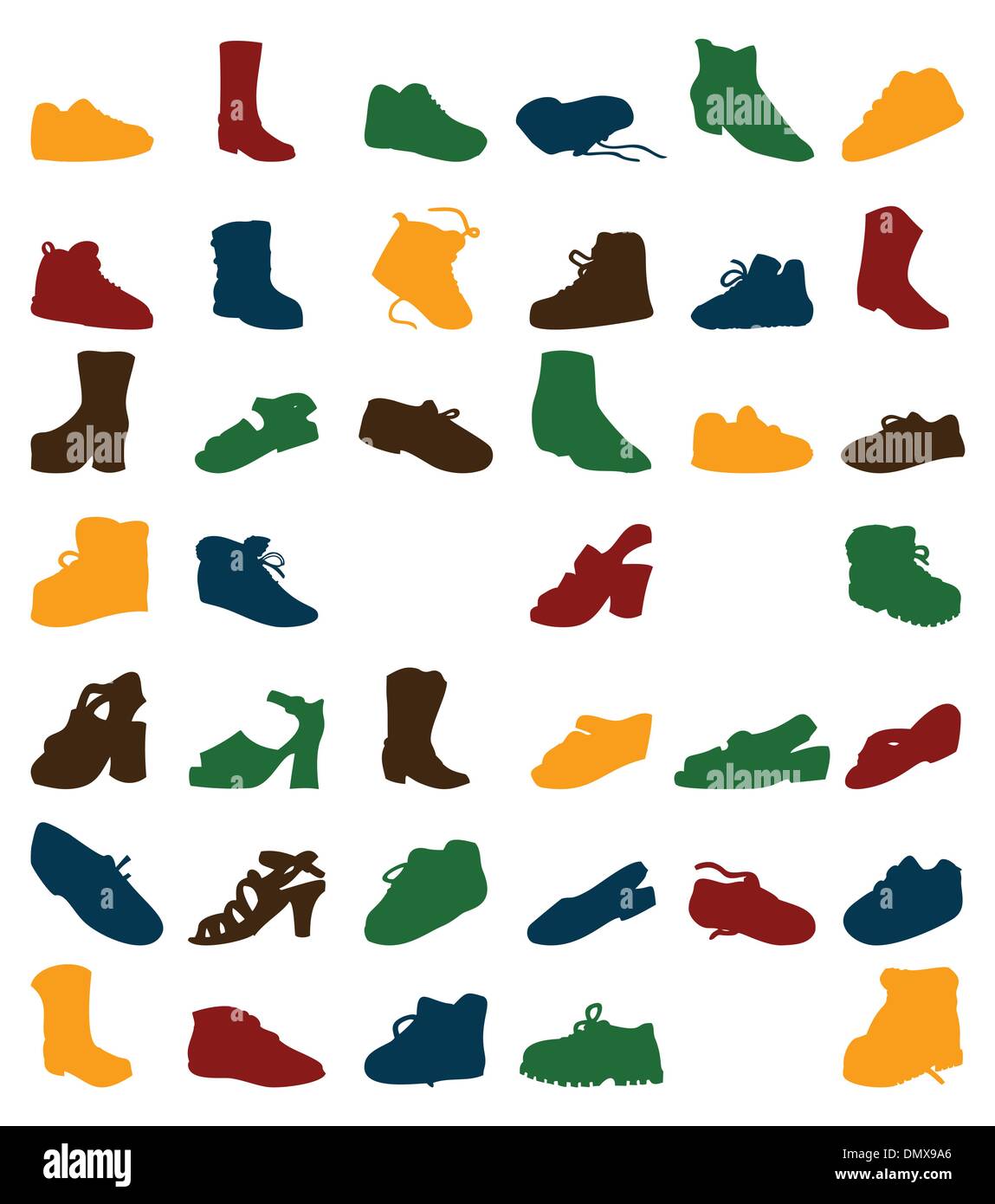 Design footwear Stock Vector Images - Alamy