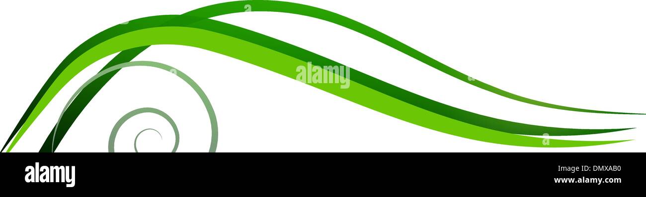 Green banner Stock Vector
