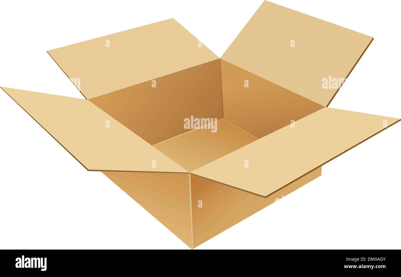 Cardboard Box Stock Vector