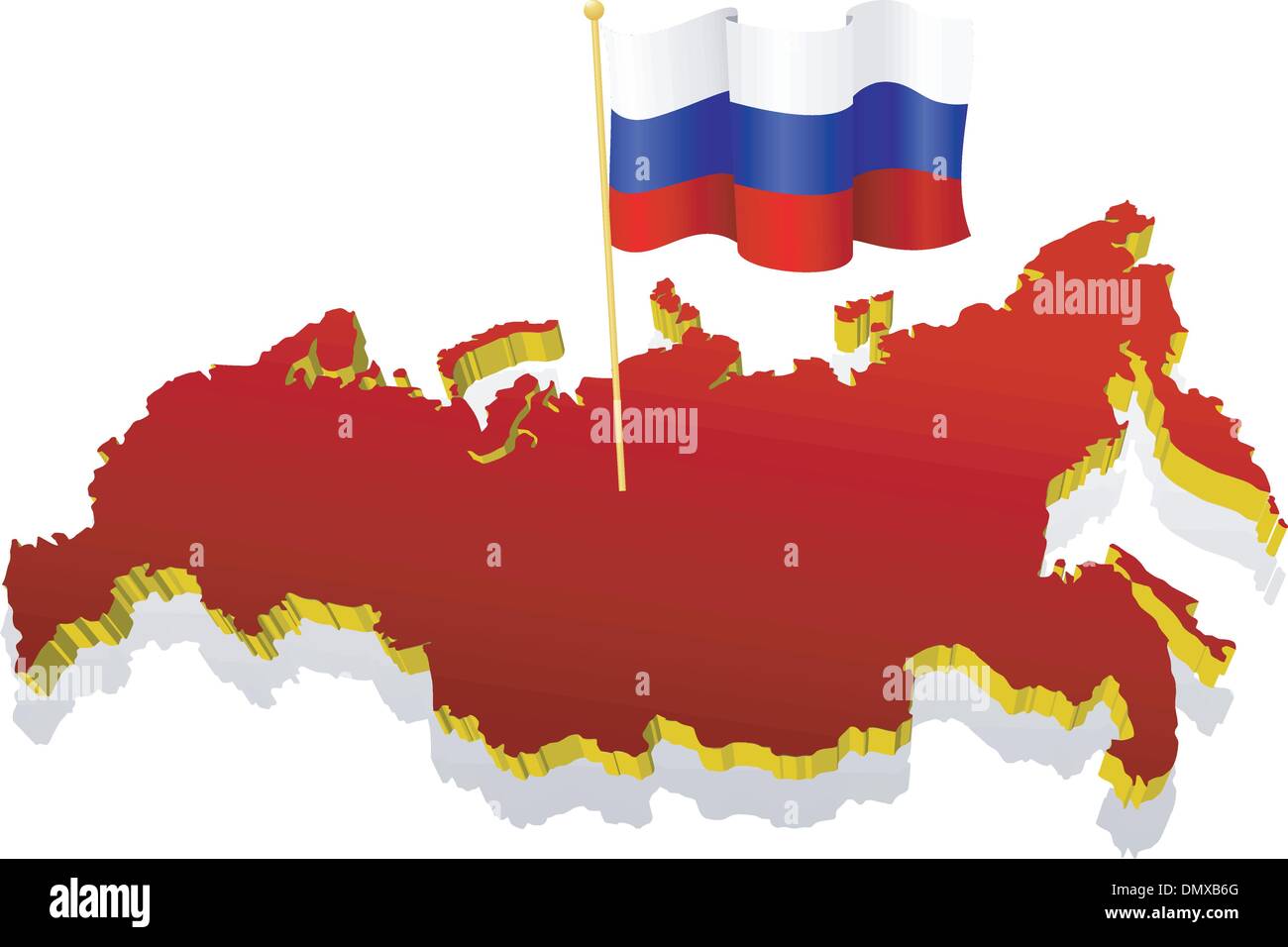 map of russia russian national flag colors background Stock Photo - Alamy