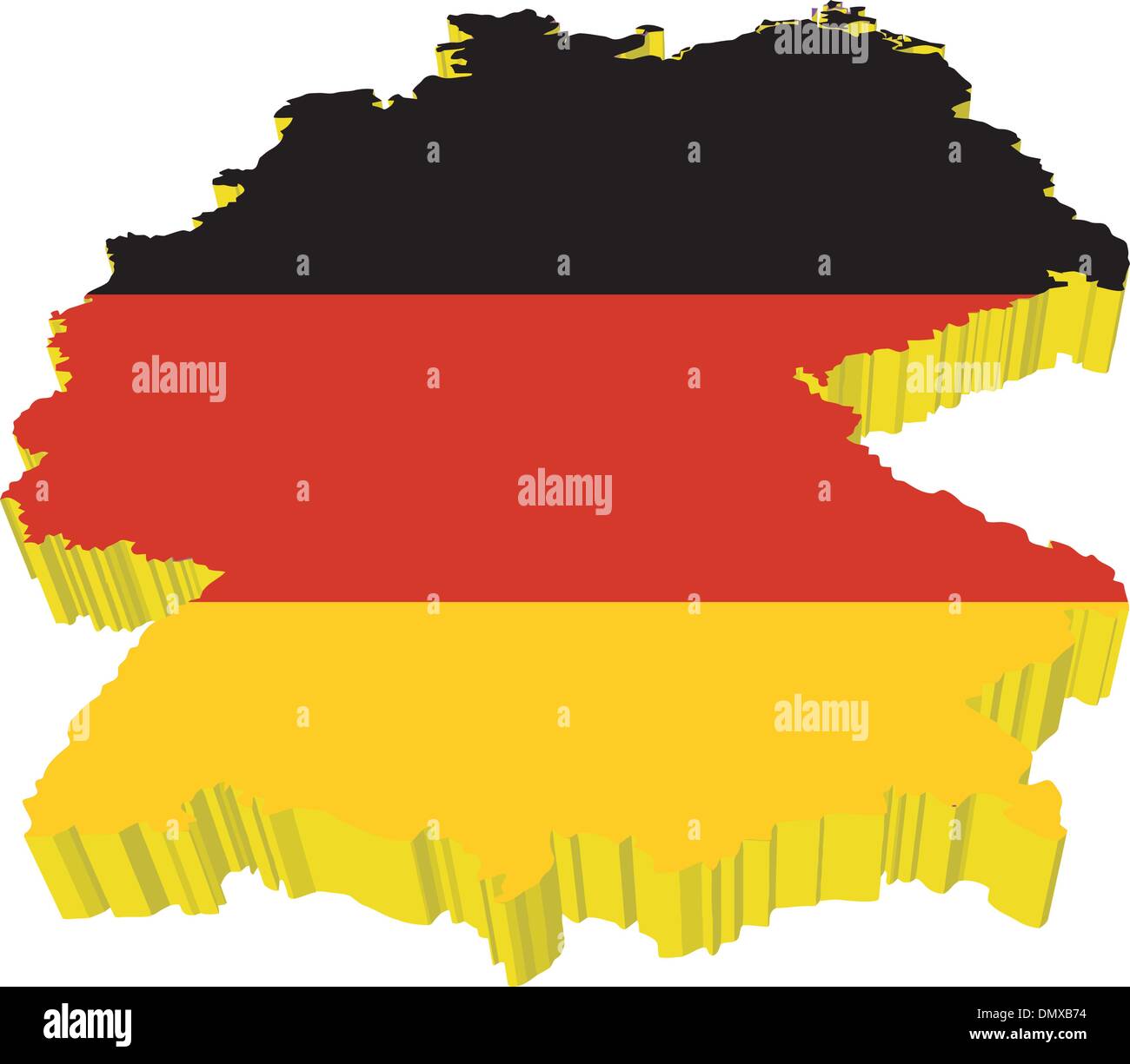 vectors 3D map of Germany Stock Vector Art & Illustration, Vector ...