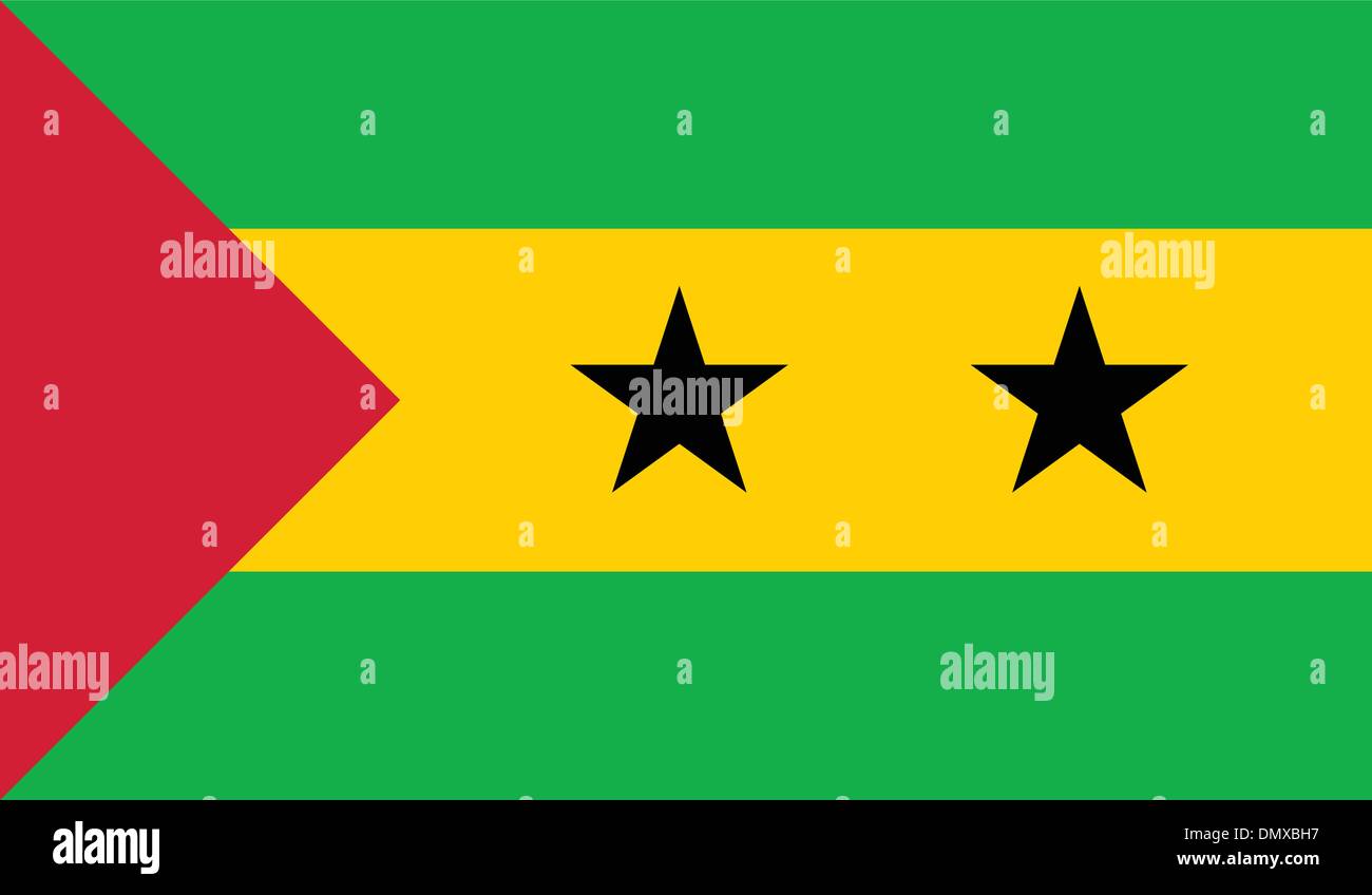 Sao Tome and Principe Flag Stock Vector Image & Art - Alamy