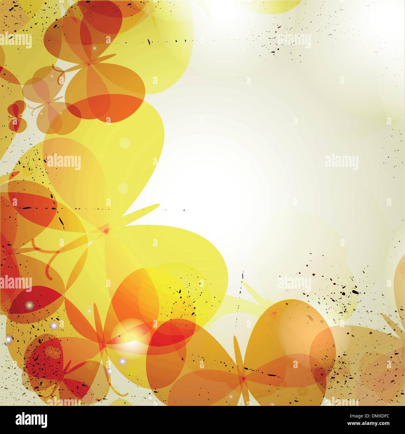 Grunge background with color butterflies Stock Vector Image & Art - Alamy