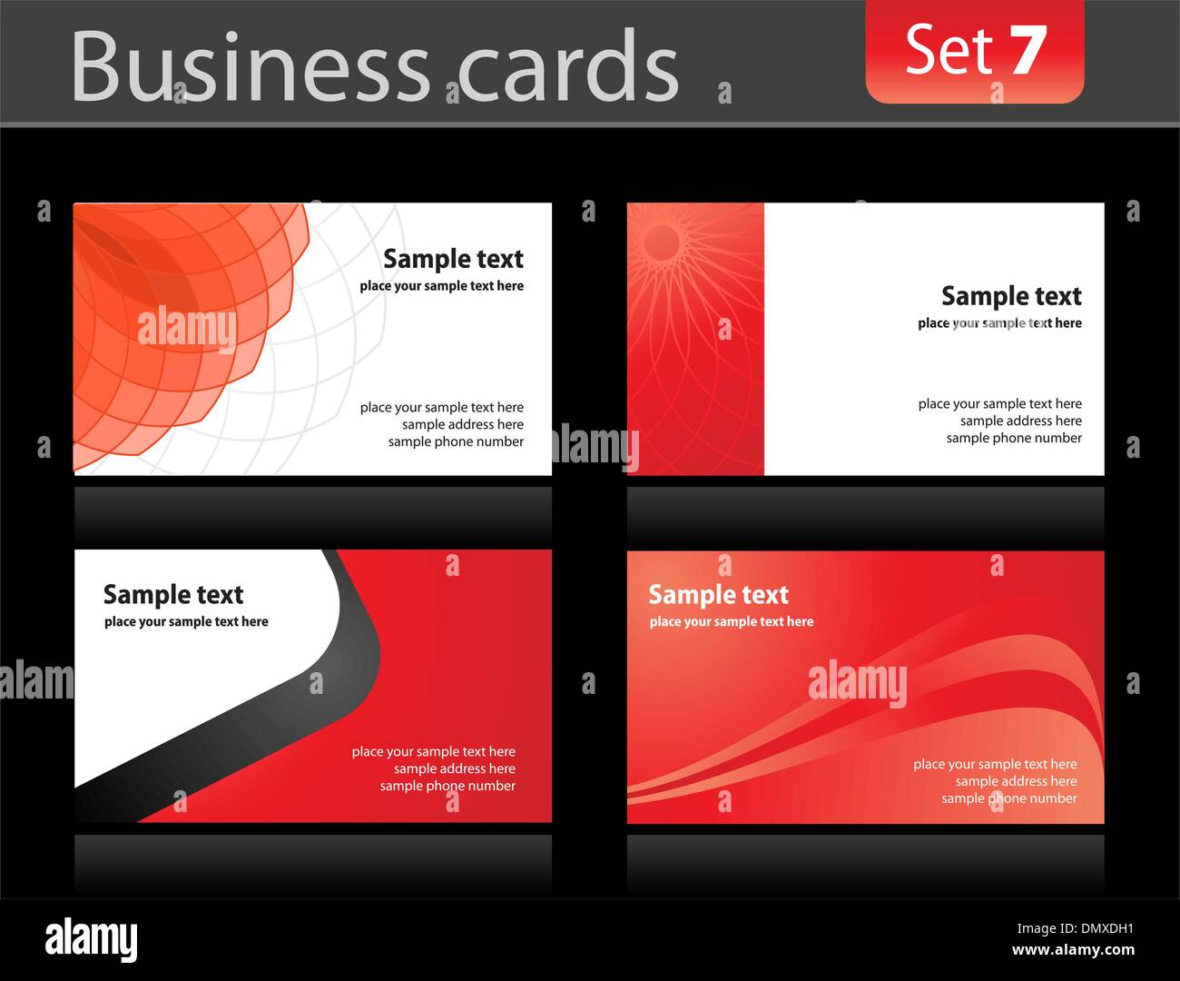Business cards templates Stock Vector