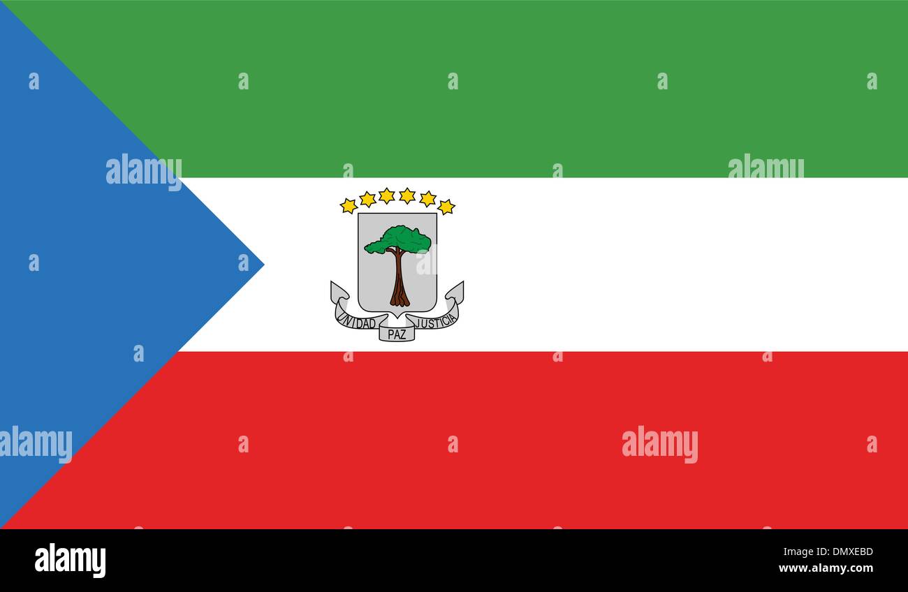 Equatorial Guinea Flag Stock Vector