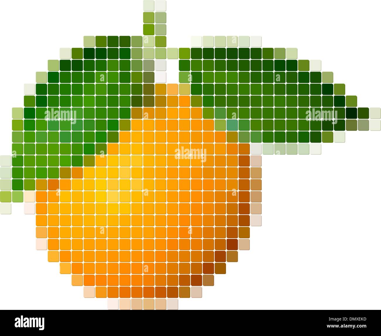 Abstract green pixelated cube hi-res stock photography and images - Alamy