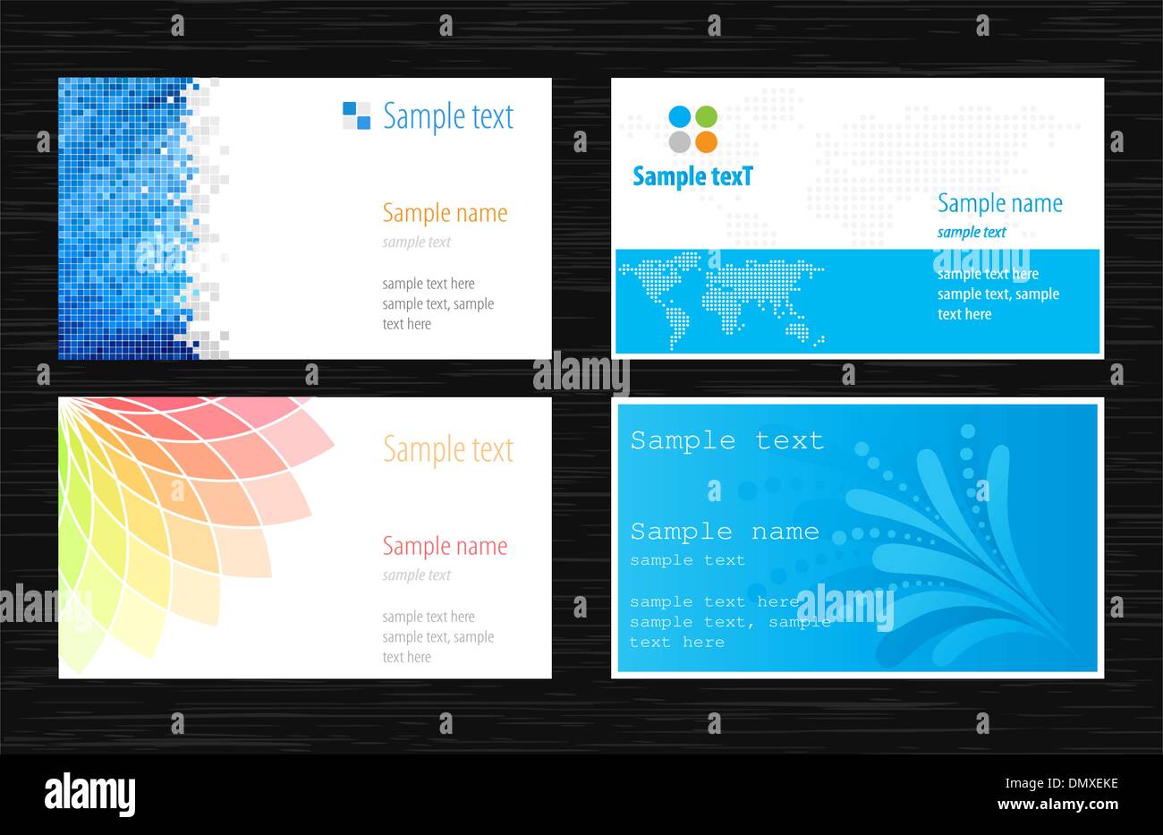 Business cards Stock Vector