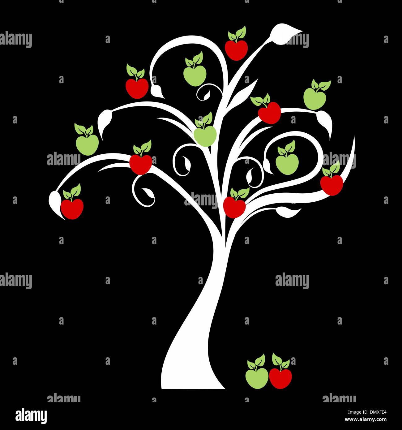 Apple tree spring summer autumn winter hi-res stock photography and ...