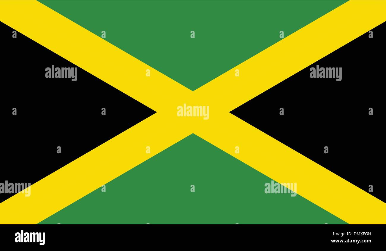 Jamaica Flag Stock Vector
