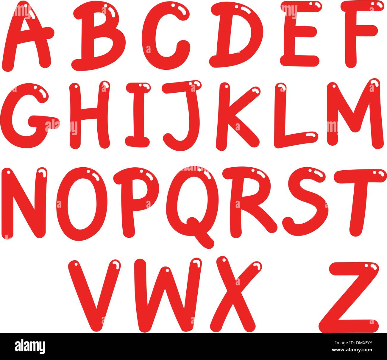 Capital Letters Alphabet Stock Vector Image & Art - Alamy
