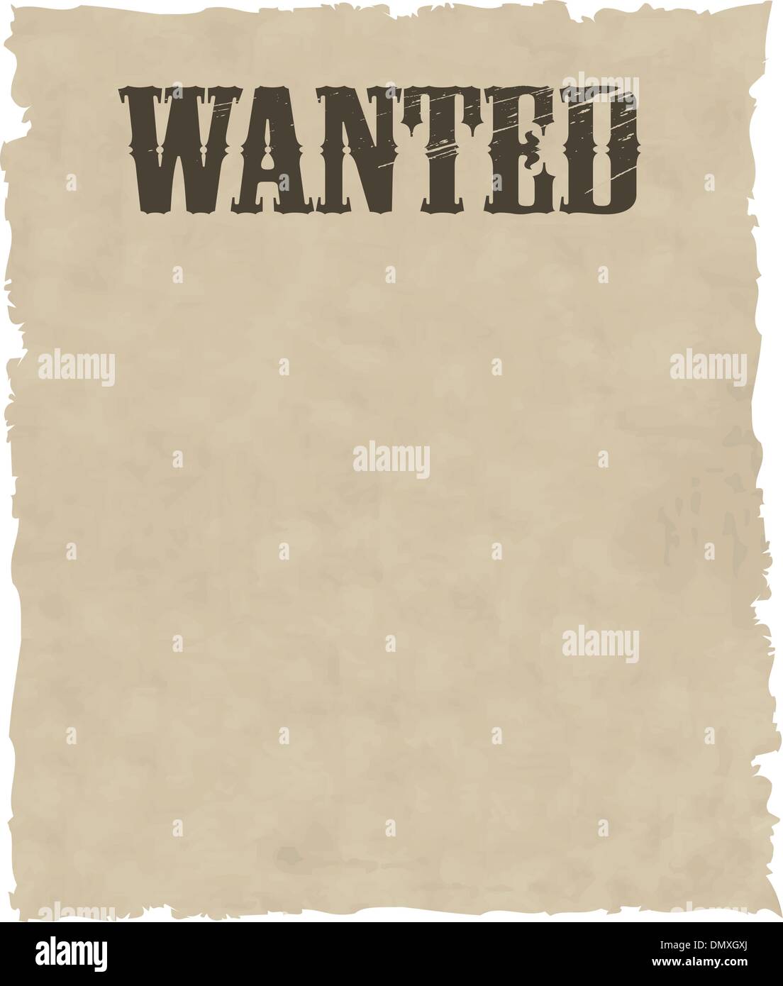 the vector wanted poster image Stock Vector