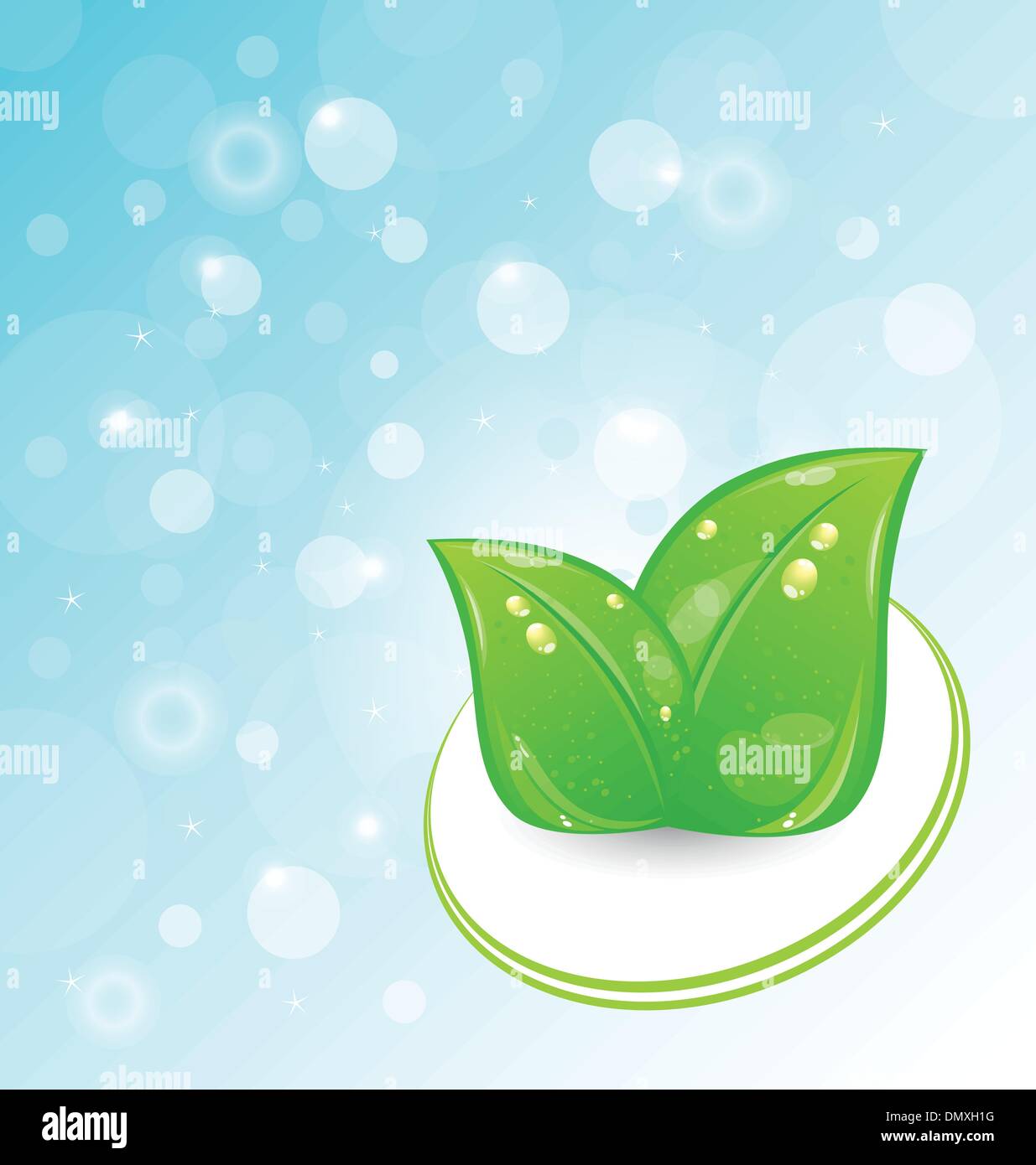 ecology background with set leaves Stock Vector Image & Art - Alamy
