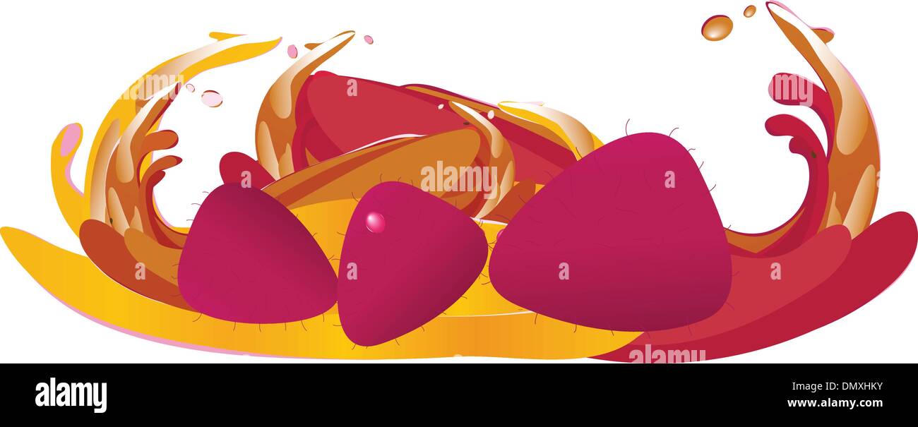 Juice splash Stock Vector