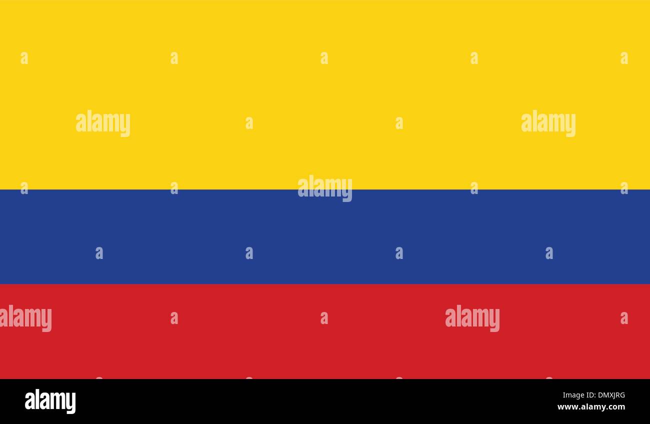 Colombia Flag Stock Vector