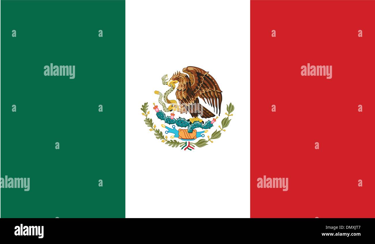 Mexico Flag Stock Vector