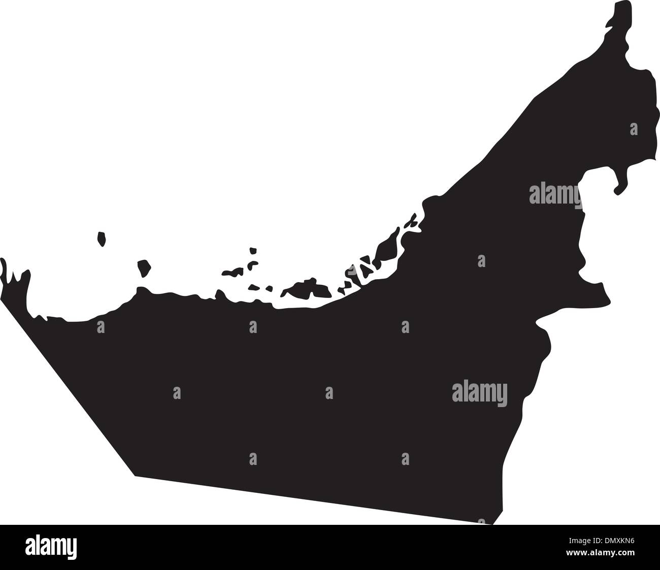 Vector illustration of maps of United Arab Emirates Stock Vector Image ...