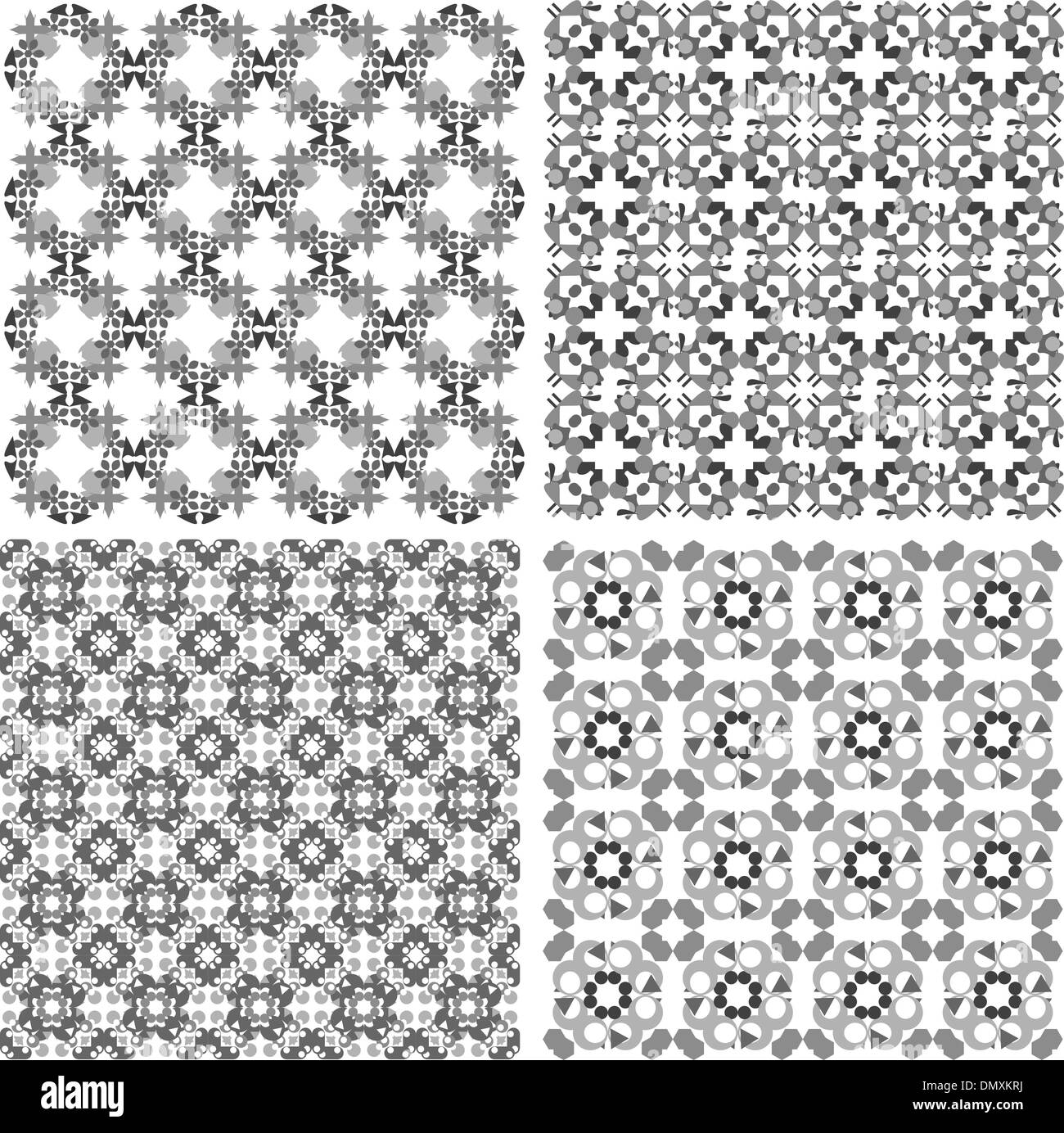 Decorative design elements. Patterns set. Vector art Stock Vector Image ...