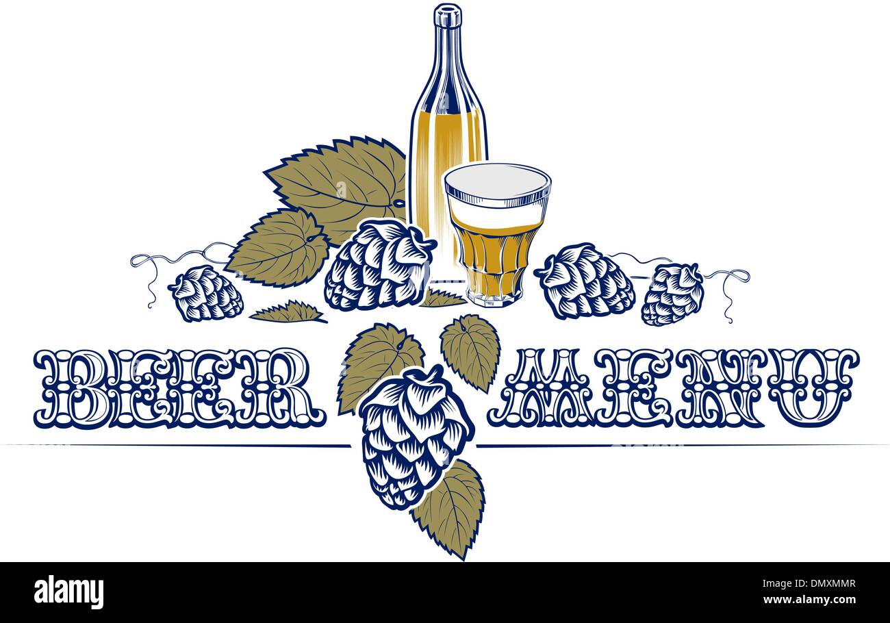 vintage style beer list Stock Vector Image & Art Alamy