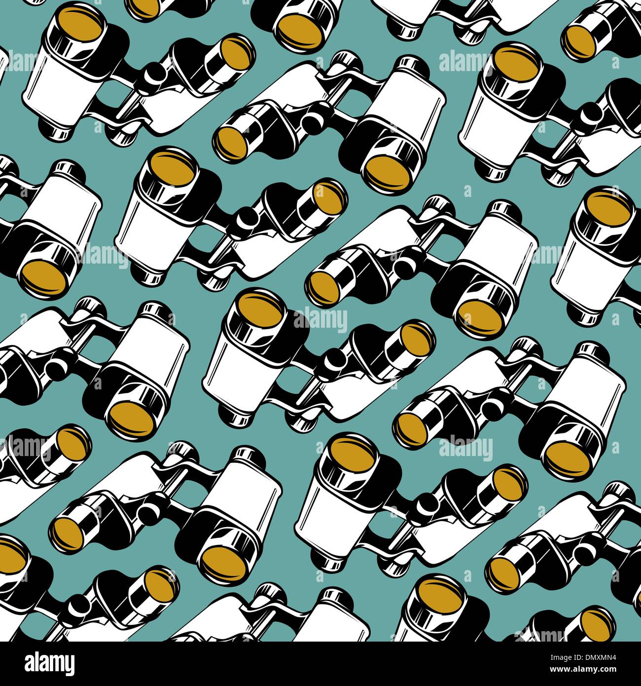 binoculars background pattern Stock Vector