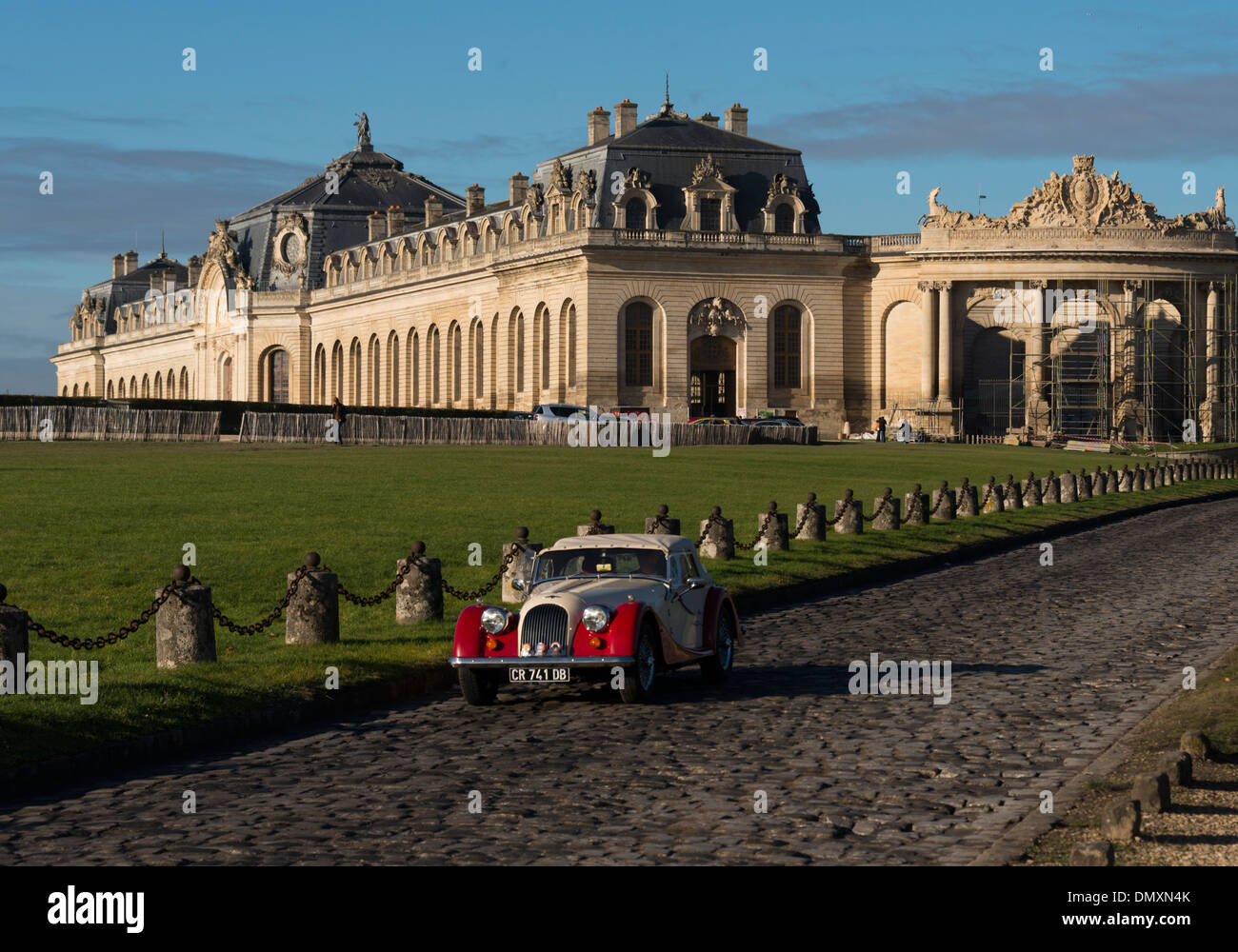 The stables (Grandes Écuries) at Chantilly, France. A major horse-racing town twinned with Epsom in UK Stock Photo