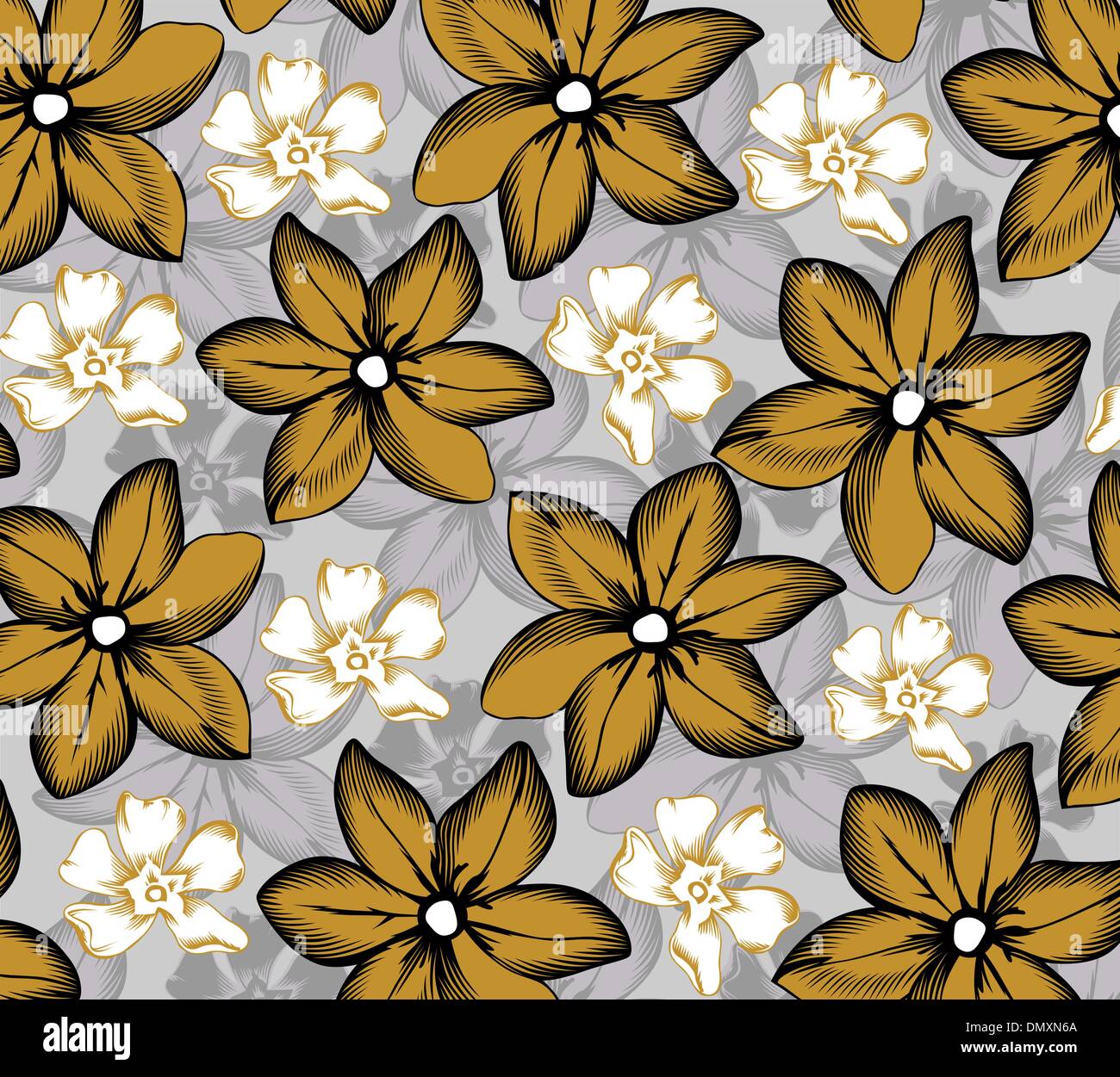 Tropical Flower Pattern Printable tropical flowers pattern Stock Vector Image & Art - Alamy