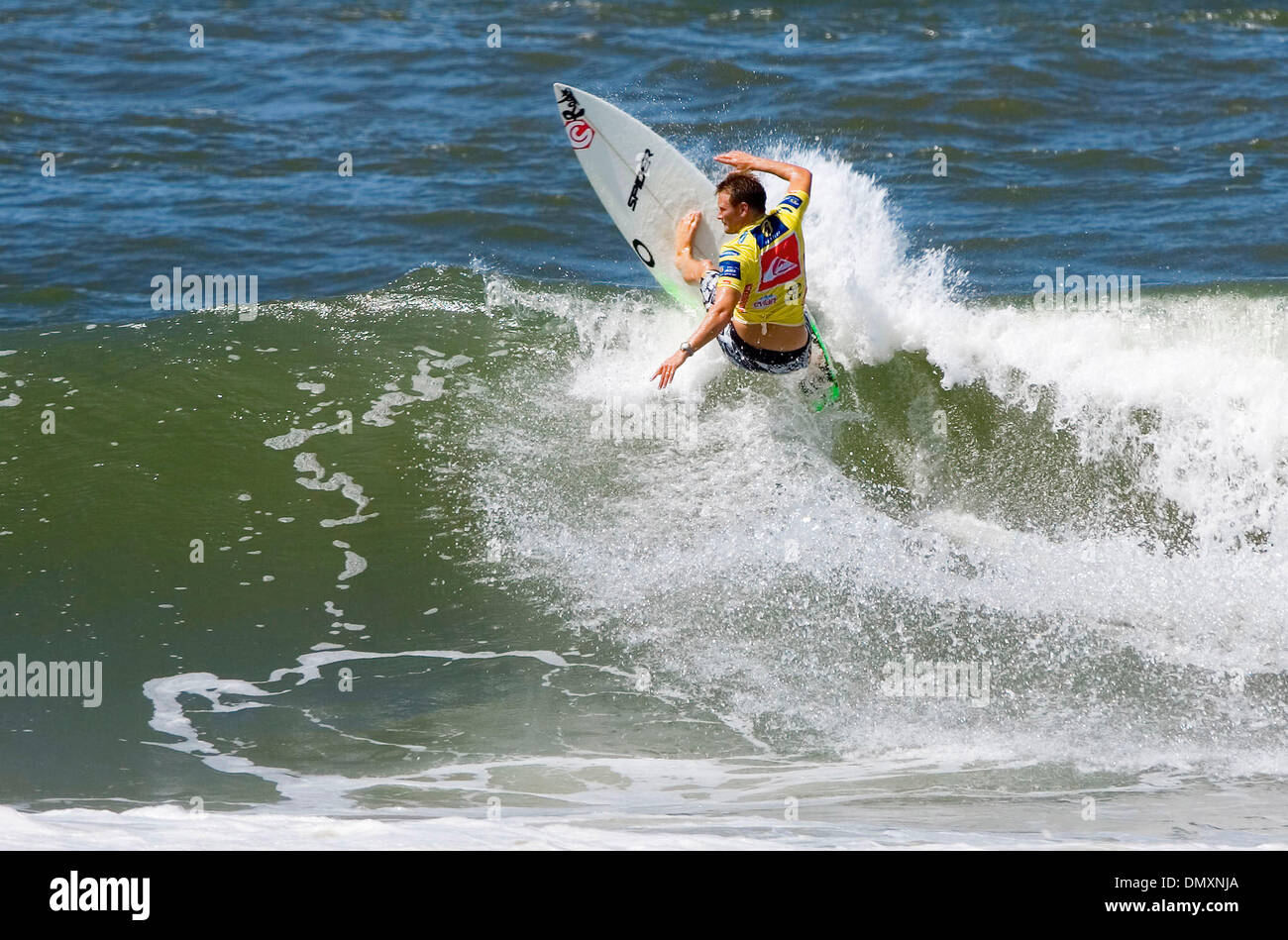 Mar 06, 2006; Snapper Rocks, Gold Coast, AUSTRALIA; GREG EMSLIE (East London, RSA) posted a strong win over Nathan Hedge (Aus) in round three of the Quiksilver Pro on AustraliaÕs Gold Coast today. Emslie eliminated Hedge from the event to advance to round four where he will face Brazilian Raoni Monteiro. The Quiksilver Pro presented by Samsung is the first event on the 2006 Fosters Stock Photo