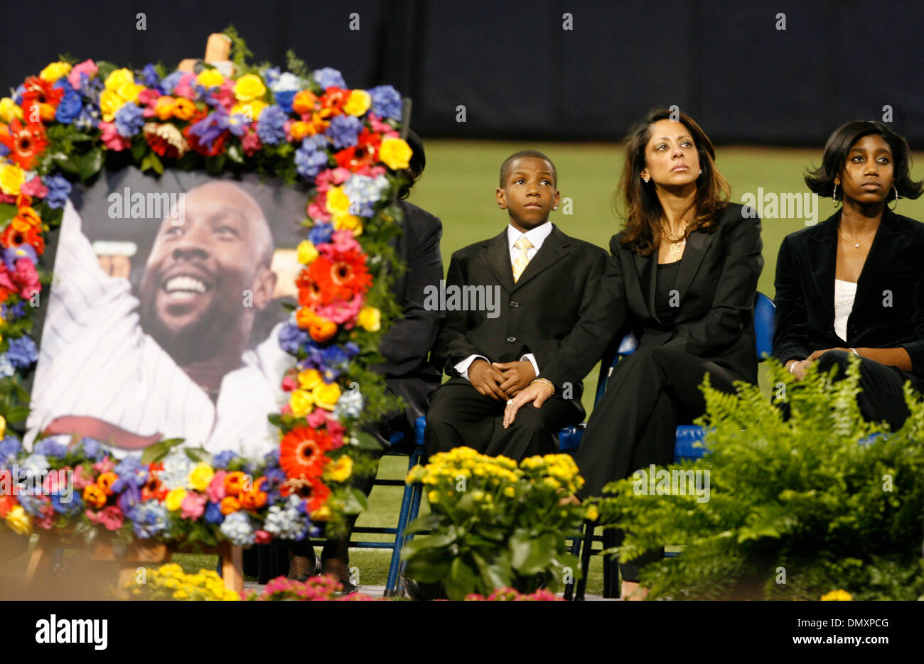 Mar 12, 2006; Minneapolis, MN, USA; Puckett Memorial A picture of Kirby Puckett framed with