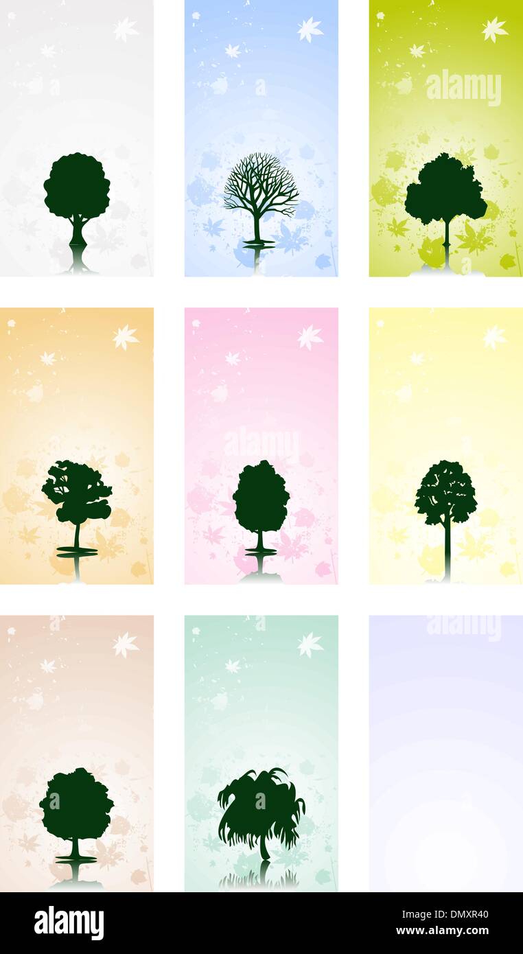 Frame with a tree2 Stock Vector Image & Art - Alamy