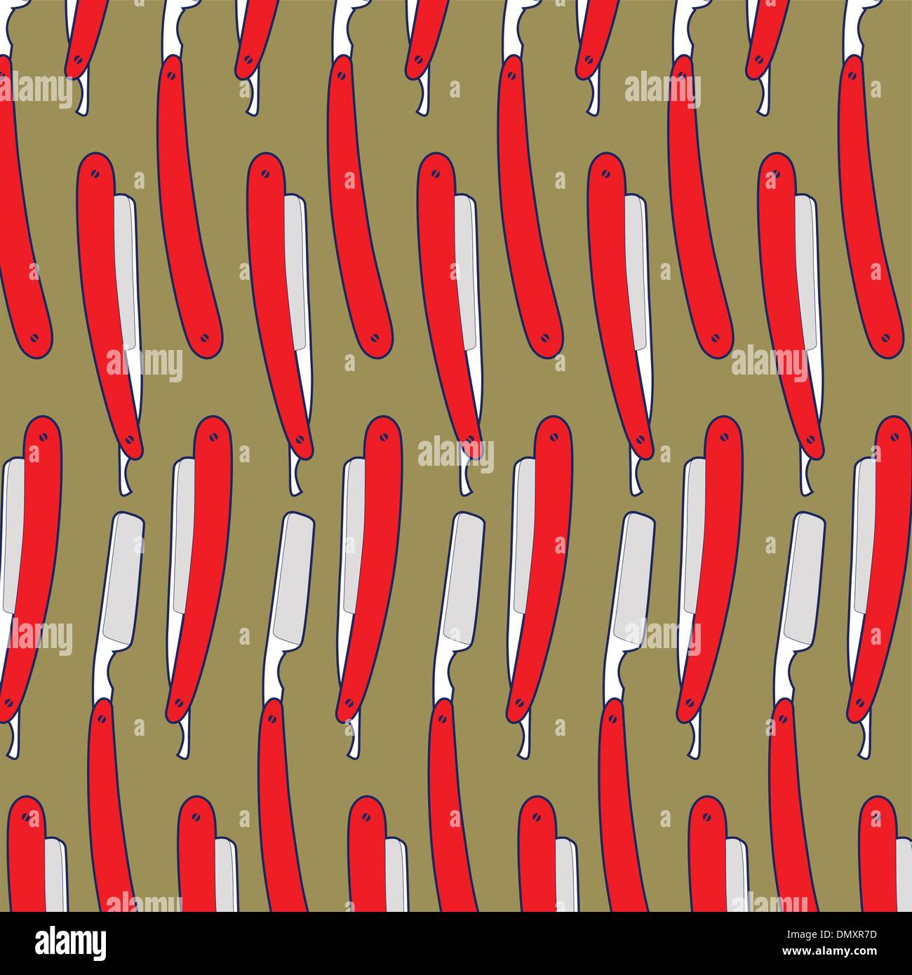 danger shave razor pattern Stock Vector