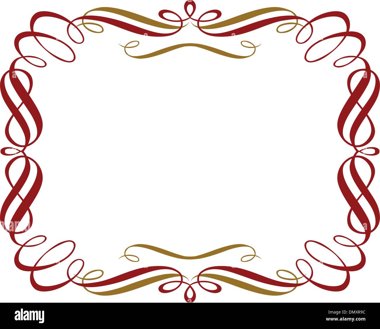 retro red gold border Stock Vector Image & Art Alamy